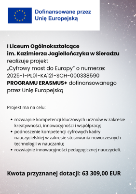 Plakat projektu CYFROWY MOST DO EUROPY